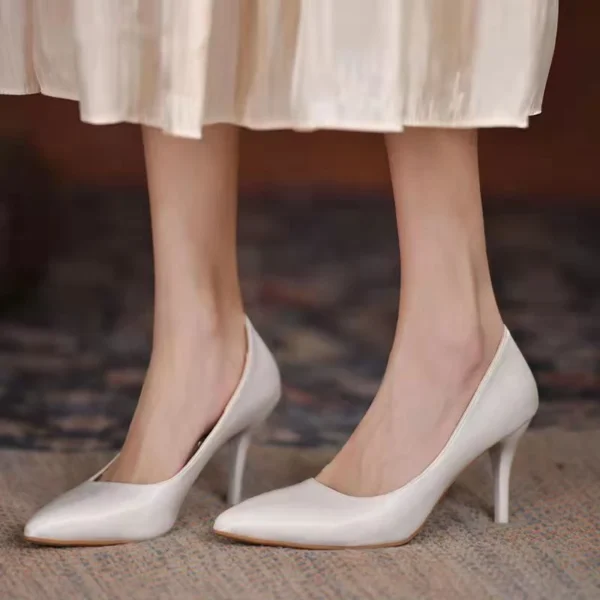 Women French Stiletto Bridal Heels