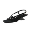 Women Woven Roman Chunky Heels
