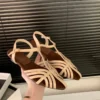Women Hollow Roman Chunky Heels