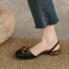 Women Square Toe Retro Sandals