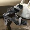 Women Thick High Heels 7.5cm