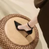 Women Nude Buckle Stiletto Heels